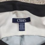 CHAPS  Striped Maxi Dress Womens XL Blue Black Slit Casual Beach‎ New Photo 1