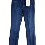 Frame  Le Mini Boot Cut Claremont Slit Jeans Dark Wash Size 33 Inseam 33” Stretch Photo 0
