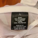 Say What? Say What White See Through Mesh Bra Crop Top Size Large Photo 3