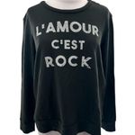 Sundry  L'amour C'est Rock Sweatshirt Sz M Photo 0