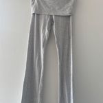 SKIMS  Gray Cotton Foldover Leggings Photo 3