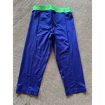 Nike 2 Set Pro Capri Leggings Violet Blue Cropped Athletic Workout Pants Sz S Photo 2