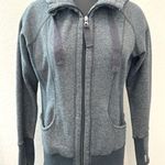 REFLEX | Gray Full Zip Hoodie Jacket Athletic Fit Sweatshirt | Medium Photo 0