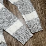 Pink Rose Womens Grey and White Striped Sweater - M Photo 4