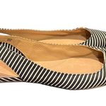 NEW Lands’ End Navy & White Striped Flats Blue Size 9 Photo 1