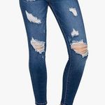 Wax Jean Wax Jeans Butt I Love You Stretch Distressed Denim Skinny Sz 15 Med Wash Hi-Rise Photo 0