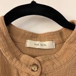 Na Nin Vintage Style The Gloria Waffled Cotton Tunic Dress Size 2 Tan Photo 2