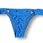 ViX XL Blue Polyamide Bia Tube Bikini Bottom 24K Gold Accents Full Coverage NWT Photo 3