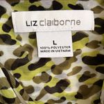 Liz Claiborne Leopard Patterned Cowl Neck Blouse Photo 1