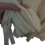 Madewell  small cream long sleeve ties at sleeve crew neck cotton blend Photo 1