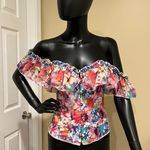 Floral Corset Top Tee T Photo 3