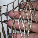 Sequin Jewelry Vintage Gold and Crystal Collar Statement Necklace (see pics and Photo 3