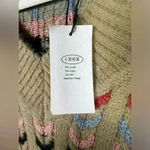 Cider NWT Sweater Arrow Striped Cozy Soft Fuzzy Boho V-Neck Pullover Size M Photo 7