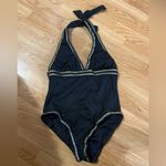  Womens Swim La Blanca Stretch Metallic One-Piece Swimsuit, size 10 Photo 1