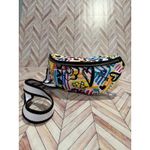 Funky Graffiti Print Fanny Pack Waist Bag Belt Bag Zip Pouch White Photo 8
