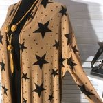 Forever 21  Star Print Chiffon Duster Cardigan Beige Medium Photo 5
