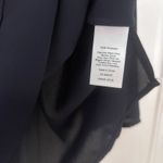 Talbots Navy Blue Plus Size 2X Blouse Long Sleeve V Neck Flowy Lightweight Top Photo 6