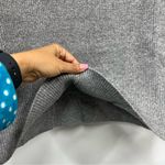 Lucy Paris NWT  M grey knit high slit Charcoal Pencil Skirt pullon gray Photo 8