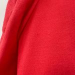 New York And Company  Coral Linen Belted Button Up Jacket Blazer Size 14 FLAWED Photo 10