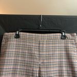 Old Navy  Women's 12 Brown Checkered Straight Leg Pants Business Casual Office Photo 3