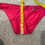 Hollister Ruffled Waistband Bikini Tankini Bottoms Women's Size Medium Red Photo 6