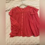 Free People Women's Pink Top Photo 2