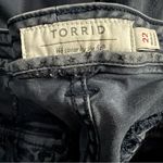 Torrid Twill Cropped Military Pants 22 Women’s Navy Blue GUC Photo 4