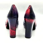 Kenneth Cole Reaction Purple Pink High Heel Pumps Chunky Platform Women Size 7.5 Photo 3