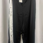 Stylish Black Boyfriend Jeans with White Side Stripe Size M Photo 0