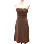 Vintage Strapless Dress Medium Y2K Cocktail Semi Photo 6