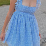 Lucy in the Sky Blue  Mini Dress Photo 0