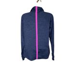 Under Armour  ColdGear 1/2 Zip Pullover Long Sleeve Athletic Top Navy Pink L Photo 1