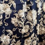 Vintage‎ Navy Floral Slip Dress 90s Y2K 2000s Romantic Boho Cottagecore Medium Blue Photo 5