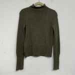 Madewell  Olive Green Wool Rolled Mock Neck Pullover Sweater Womens XXS Winter Photo 5