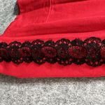 Soho  Street New York Company Hoodie‎ Womens Medium Red Full Zip Lace Accent Photo 7