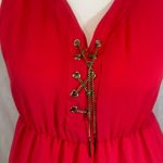 Tacera Maternity chain front red top size small Photo 1