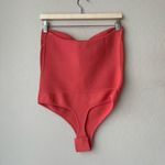 NEW Retrofete Lena Calypso Coral Strapless Bustier Ribbed Bodysuit Size Large‎ Pink Photo 5