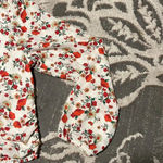 Heatherly blouse. Crop top. Long sleeve. Sheer. Super soft. Dressy or casual. White Size L Photo 2