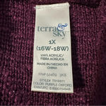 Terra & Sky  women's size 1XL knit cardigan Photo 3