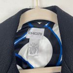 Chico's  Black Textured Quilted‎ Blazer Jacket Size 0/ S Career Office Business Photo 3