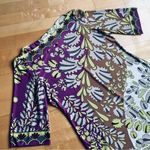 Donna Morgan Abstract, Colorful, Neon, 3/4 Sleeve Dress, Size 16 Photo 4