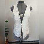 Midnight Velvet white Satin Blouse Size 6 Photo 4