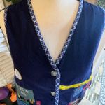 Chase and Chloe Vintage 90s Teacher Embroidered Vest Women's Photo 7