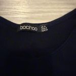 Boohoo  Bride Squad Midnight Navy Blue Pajama Set Shorts Tshirt Women Size 2 Photo 3