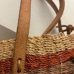 Tote Artisan Straw Tote with Wooden Animal Details Brown Photo 5