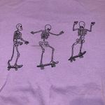 SheIn Purple Skating Skeletons Long Sleeve Photo 1