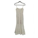 Jonathan Simkhai Ivory Lace Bustier Midi Dress XS Bridal Shower Rehearsal Guest White Photo 15