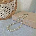 Pearl & Bead Necklace Vintage “Ulyssia” Elegant Classic Style Minimal Pearlcore White Photo 6