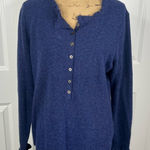 Sundance Sz L  Edwina Henley Ruffle Cashmere Wool Sweater NWOT $205 MSRP Photo 0