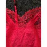 Vanity Fair Vintage  Slip Cami Top Size 34 bust Red Lace 80's Photo 5